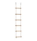 Touwladder / klimtouw 6 sporten 2,1m