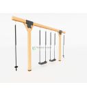 Houten Schommel Douglas Mickey antraciet 400 cm