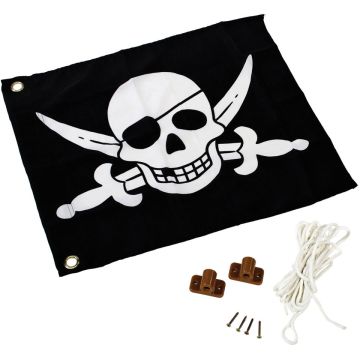 Piraten vlag met hijssysteem