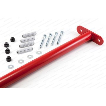 Duikelstang metaal 90 cm rood met bevestigingsmaterialen