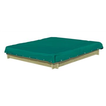 Zandbak Afdekhoes Groen 120x120 cm PVC