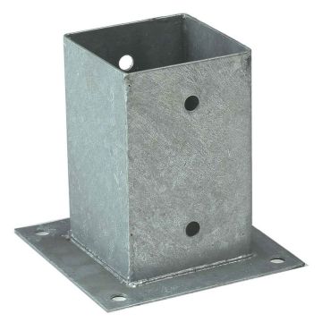 Paalhouder met plaat 91x91mm