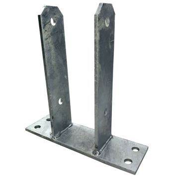 Paalhouder U-anker 121mm