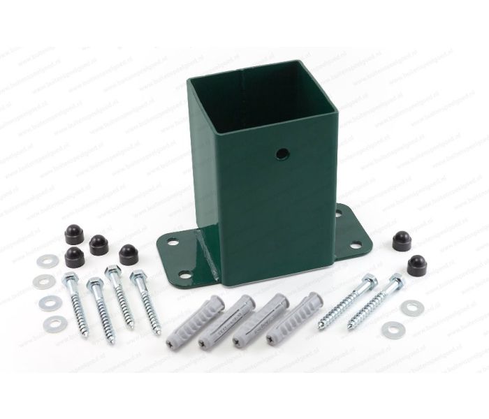 Hoekverbinding schommel muur vierkant 90x90 groen
